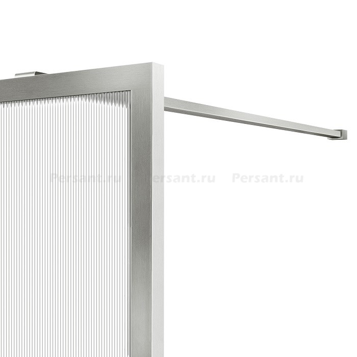 Душевая перегородка Vincea Walk-In 110 VSW-1HP110FLBN профиль никель, рифленое стекло