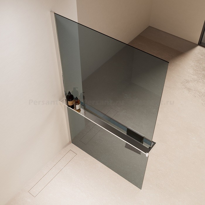 Душевая перегородка Vincea Walk-In 100 VSW-1HR100MR профиль хром, зеркальное стекло