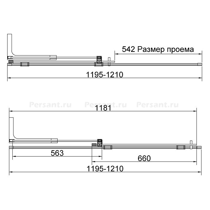 Душевая перегородка Vincea Walk-In 120 VSW-4WSL120CL-L хром, прозрачное стекло, левосторонняя