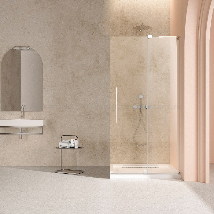 Душевая перегородка Vincea Walk-In 120 VSW-4WSL120CL-R хром, прозрачное стекло, правосторонняя