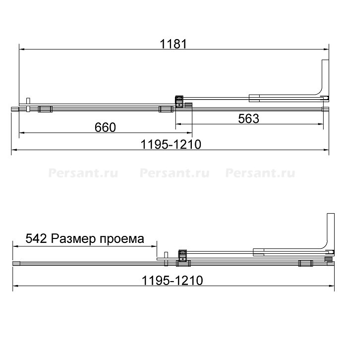 Душевая перегородка Vincea Walk-In 120 VSW-4WSL120CL-R хром, прозрачное стекло, правосторонняя