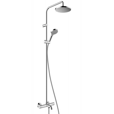Душевая стойка для ванны Hansgrohe Vernis Blend 200 1jet 26079000 EcoSmart c термостатом, хром