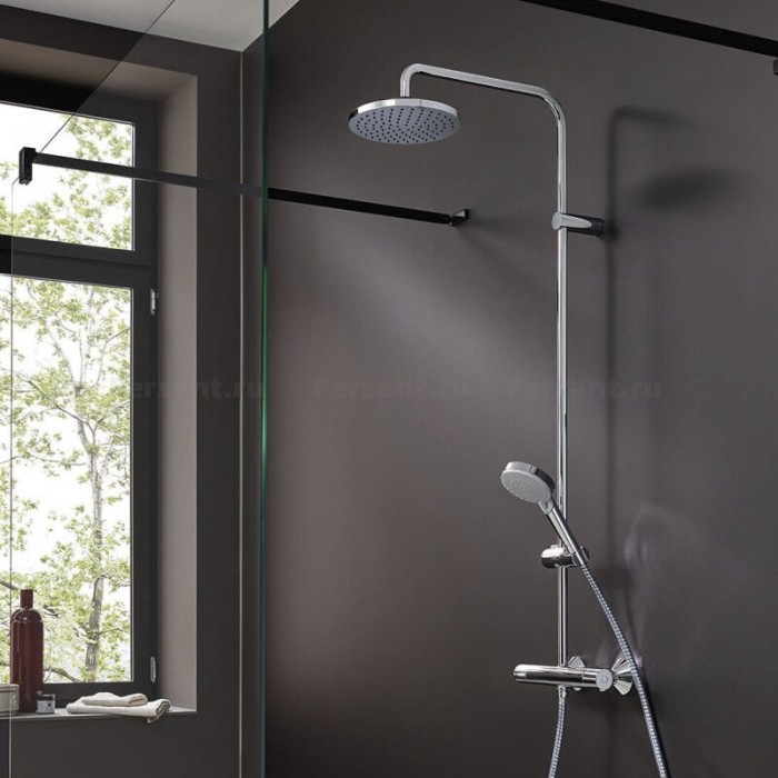 Душевая стойка Hansgrohe 26276000 Vernis Blend Showerpipe 200 1jet c термостатом, хром