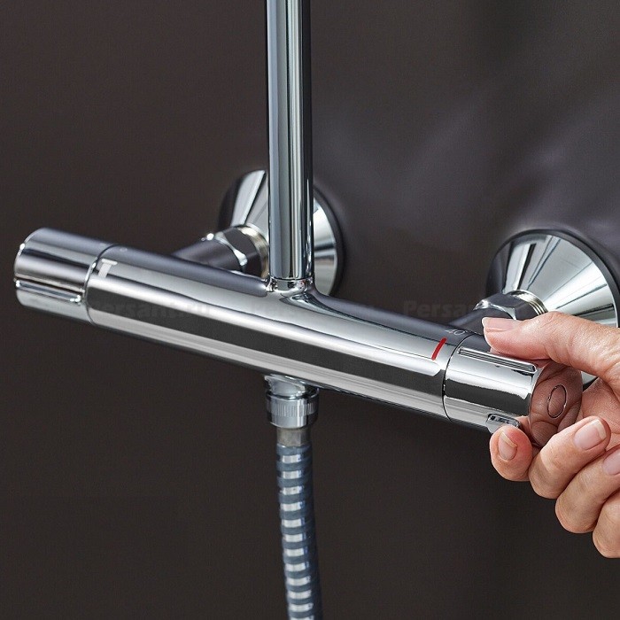 Душевая стойка Hansgrohe 26276000 Vernis Blend Showerpipe 200 1jet c термостатом, хром