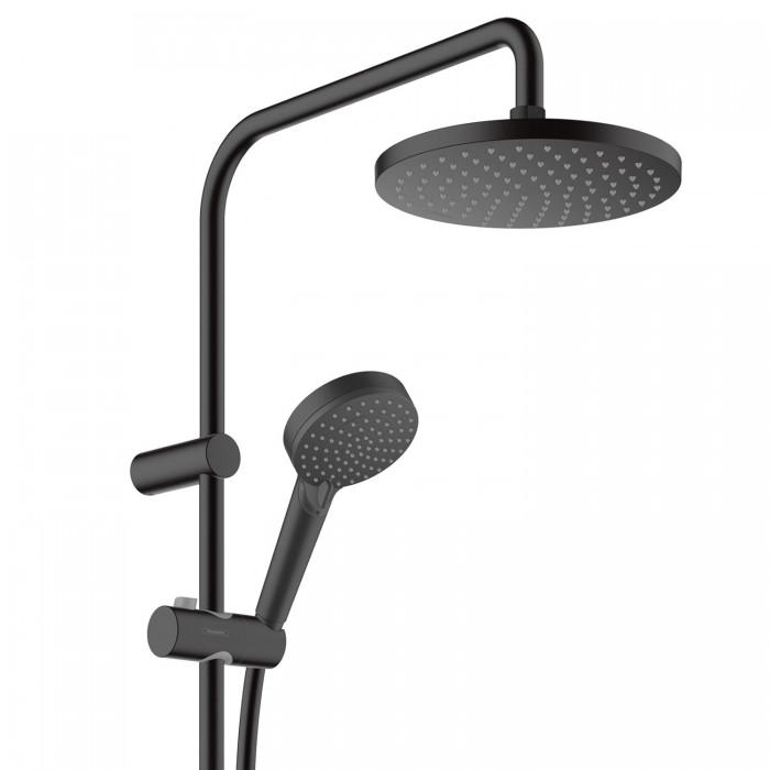 Душевая стойка Hansgrohe Vernis Blend 200 1jet 26276670 с термостатом, черная