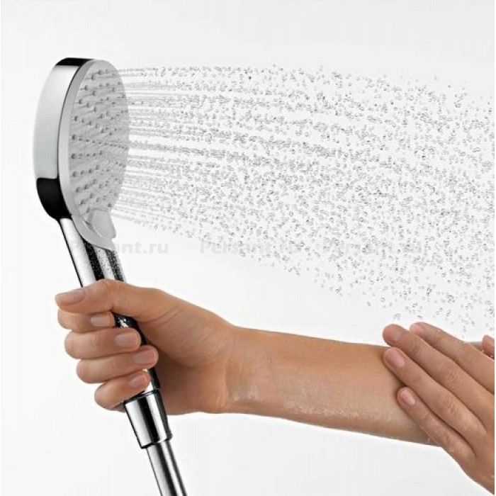 Душевая стойка Hansgrohe Vernis Shape Showerpipe 230 1jet Green 26319000 c термостатом, хром