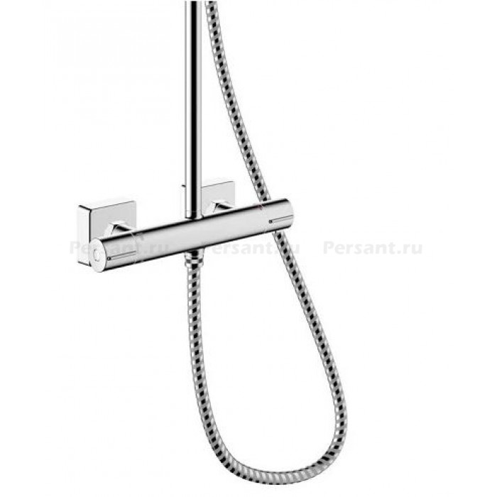Душевая стойка Hansgrohe Vernis Shape 230 1jet 26097000 EcoSmart c термостатом, хром