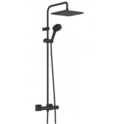 Душевая стойка Hansgrohe Vernis Shape 240 1jet 26427670 с термостатом, черная