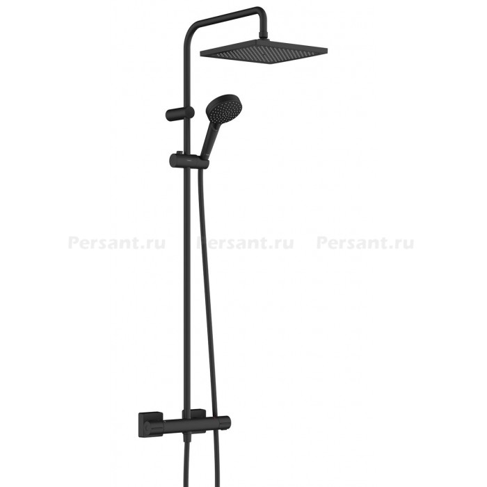 Душевая стойка Hansgrohe Vernis Shape 240 1jet 26427670 с термостатом, черная