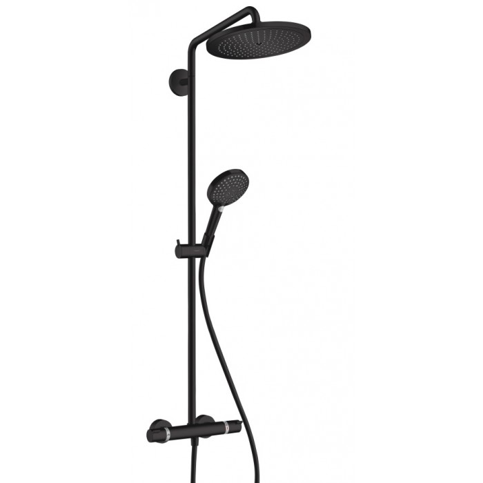 Душевая стойка Hansgrohe Croma Select S 280 26890670 с термостатом черный матовый