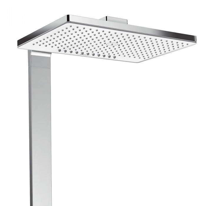 Душевая стойка Hansgrohe 460 2jet EcoSmart 27109400 с термостатом, белый/хром