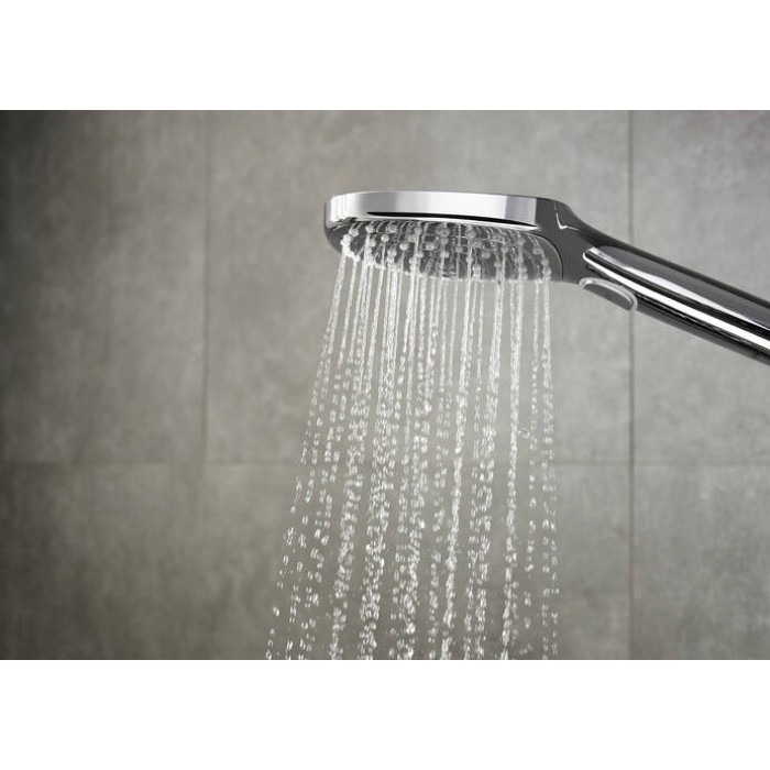 Душевая стойка Hansgrohe Raindance Select E 27113400 с термостатом, белый/хром