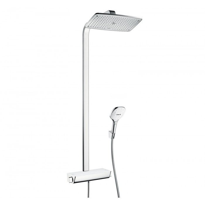 Душевая стойка Hansgrohe Raindance Select E 27112400 с термостатом, белый/хром