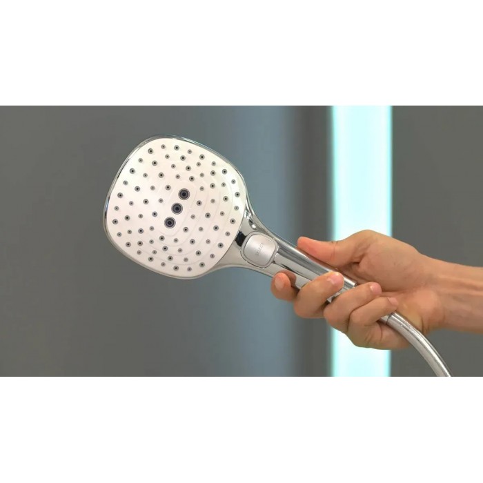 Душевая стойка Hansgrohe Raindance Select E 27112400 с термостатом, белый/хром