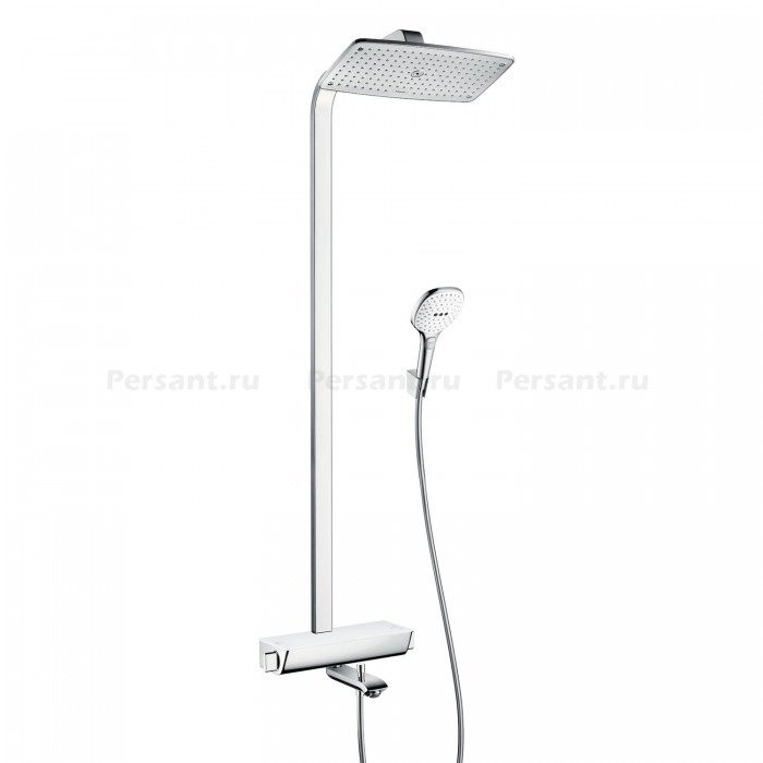 Душевая стойка Hansgrohe Raindance Select E 27113400 с термостатом, белый/хром