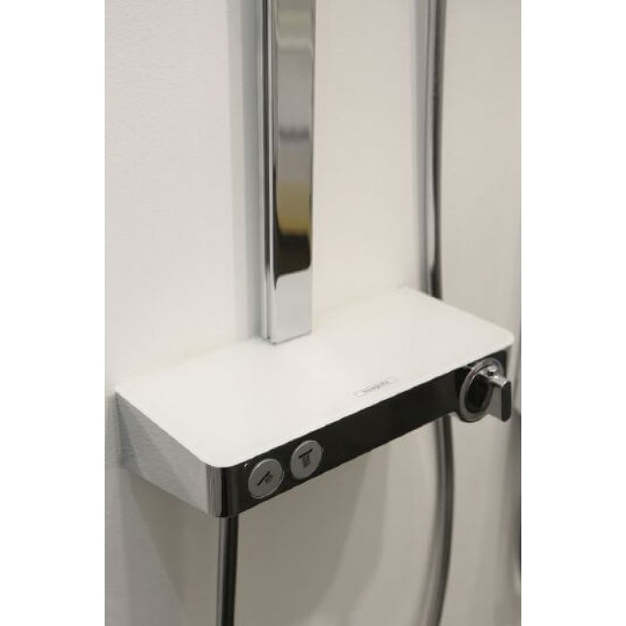 Душевая стойка Hansgrohe Raindance Select E 300 2jet 27126400 с термостатом, белый/хром
