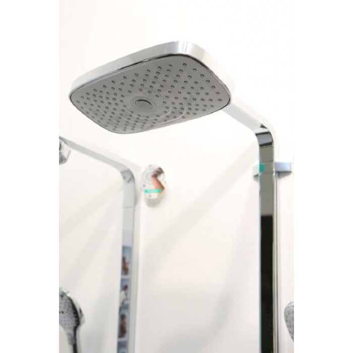 Душевая стойка Hansgrohe Raindance Select E 300 2jet 27126400 с термостатом, белый/хром