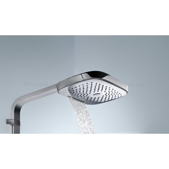 Душевая стойка Hansgrohe Raindance Select E 300 3jet 27127400 с термостатом, белый/хром