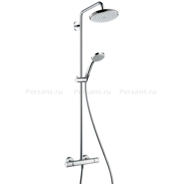 Душевая стойка Hansgrohe 27185000 Croma 220 Showerpipe с термостатом, хром
