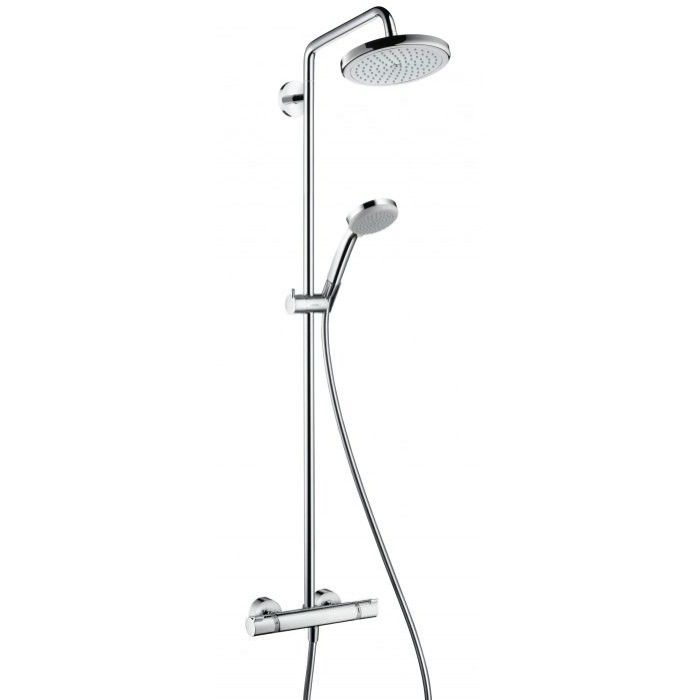 Душевая стойка Hansgrohe Croma 220 Showerpipe 27185000 с термостатом, хром