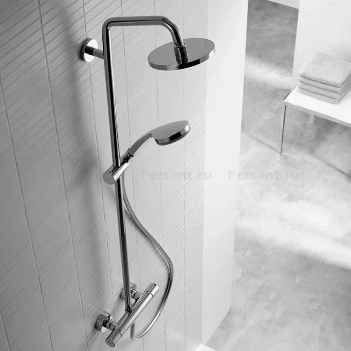 Душевая стойка Hansgrohe 27185000 Croma 220 Showerpipe с термостатом, хром
