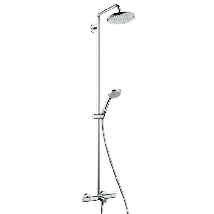 Душевая стойка для ванны Hansgrohe Croma 220 1jet 27223000 с термостатом, хром