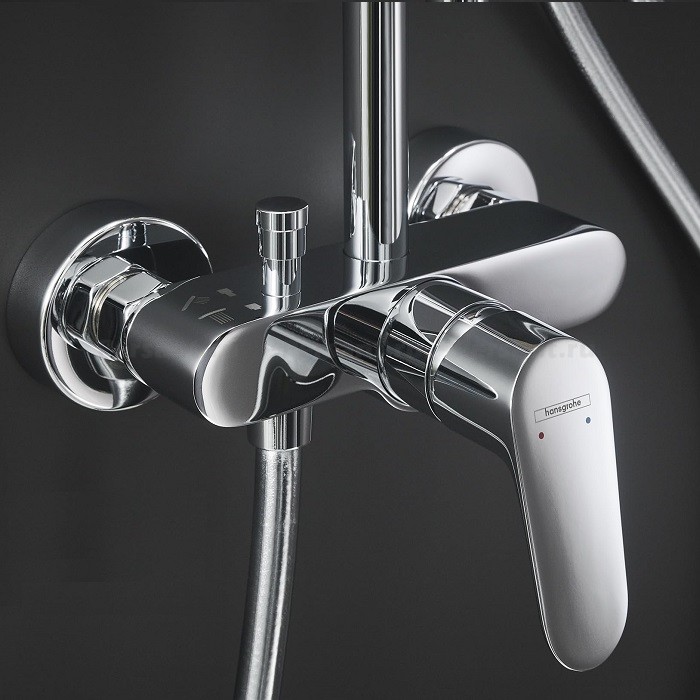 Душевая стойка Hansgrohe 27284000 Crometta E 240 1jet Showerpipe хром
