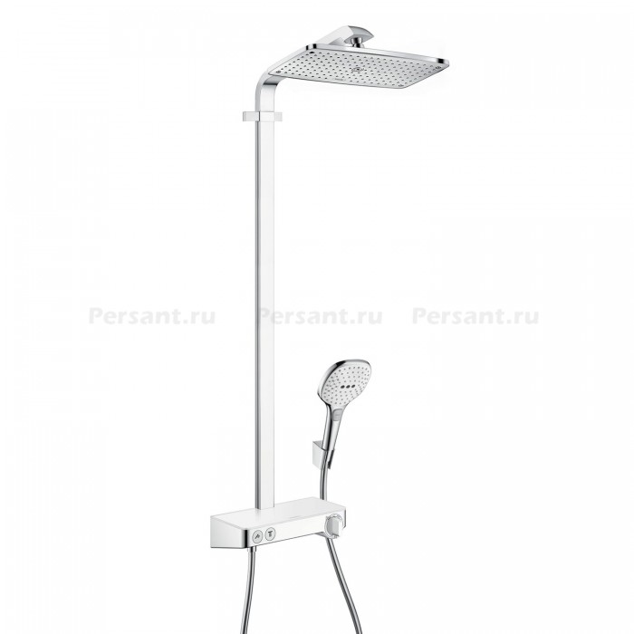 Душевая стойка Hansgrohe Raindance Select E 360 1jet 27288400 с термостатом, белый/хром