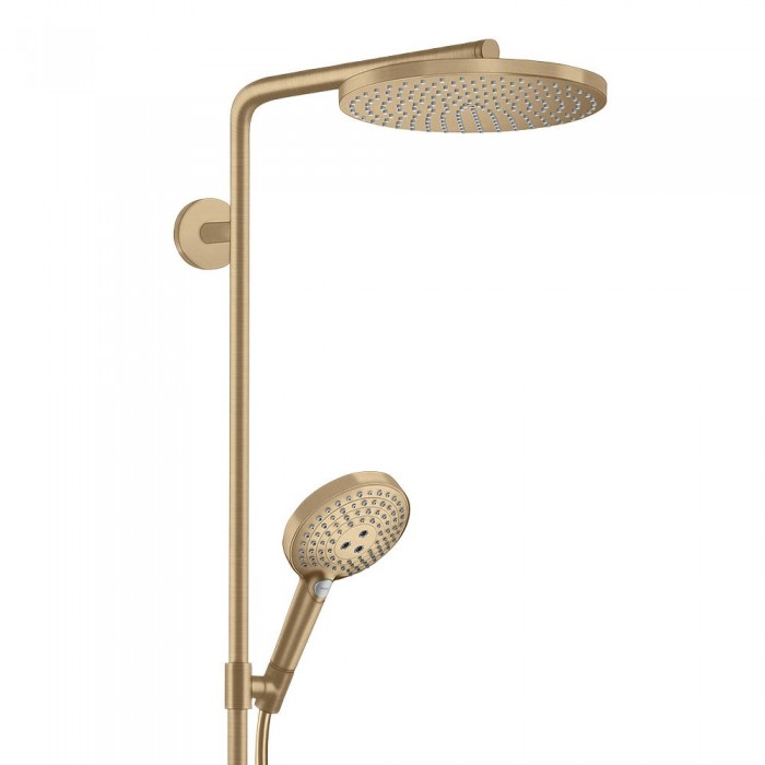 Душевая стойка Hansgrohe Raindance Select S 240 1jet 27633140 с термостатом, шлифованная бронза