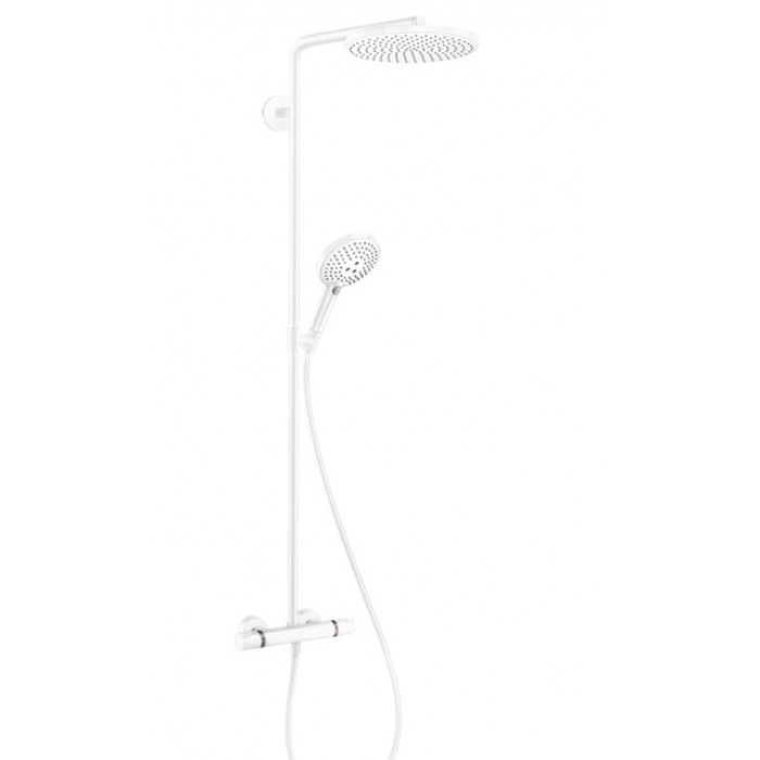 Душевая стойка Hansgrohe Raindance Select S 240 1jet 27633700 с термостатом, белая