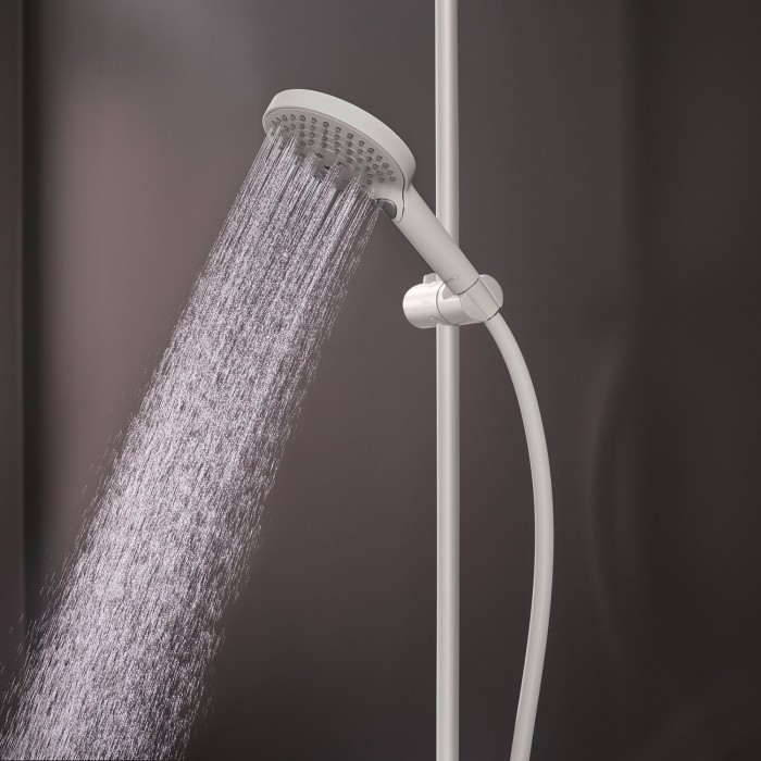 Душевая стойка Hansgrohe Raindance Select S 240 1jet 27633700 с термостатом, белая