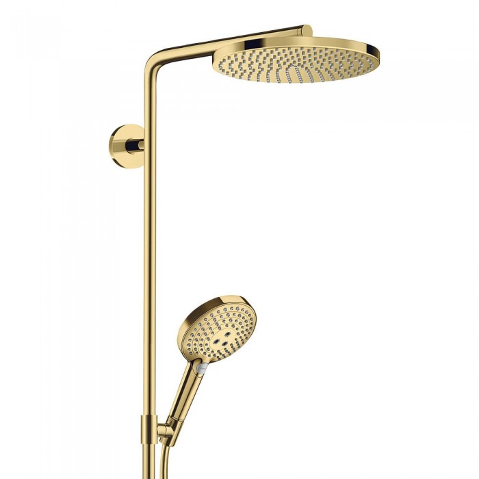 Душевая стойка Hansgrohe Raindance Select S 240 1jet 27633990 с термостатом, золото