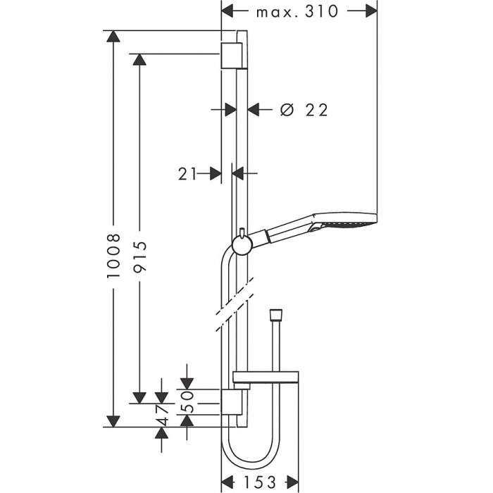 Душевой гарнитур Hansgrohe Raindance Select S 120 3jet 27667000 хром