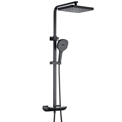 Душевая стойка Allen Brau Infinity 5.21030-31 черная матовая