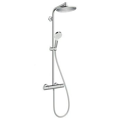 Душевая стойка hansgrohe Crometta S 240 Showerpipe EcoSmart 27268000 с термостатом