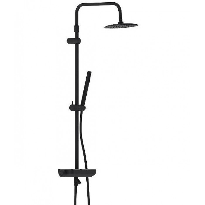 Душевая стойка Damixa Scandinavian Pure 936730300 с термостатом, черная