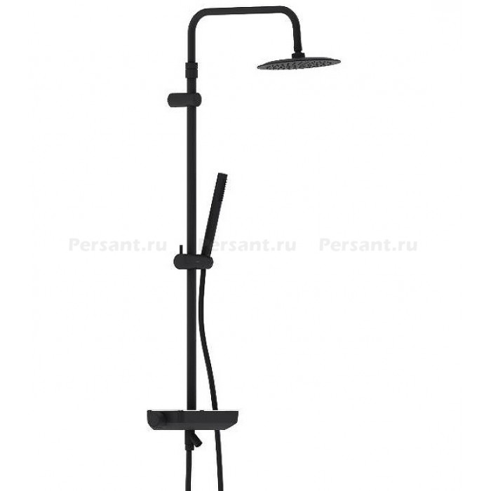 Душевая стойка Damixa Scandinavian Pure 936760300 с термостатом, черная