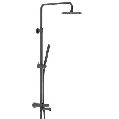 Душевая стойка Damixa Scandinavian Pure 936810300 с термостатом, черная
