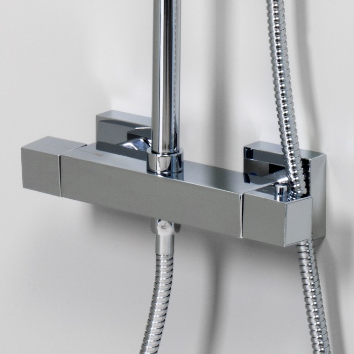 Душевая стойка WasserKRAFT A15502 Thermo с термостатом, хром
