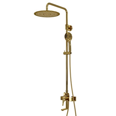 Душевая стойка WasserKRAFT Sauer A17101 золото глянцевое