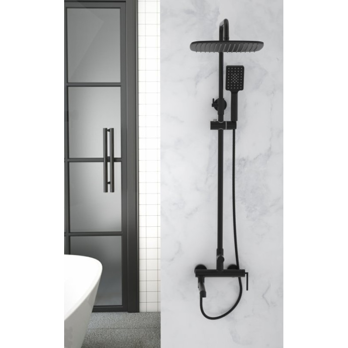 Душевая стойка BelBagno Acqua ACQUA-VSCM-NERO черная