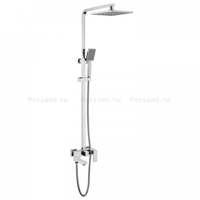 Душевая стойка ABBER Daheim AF8216 с изливом, хром