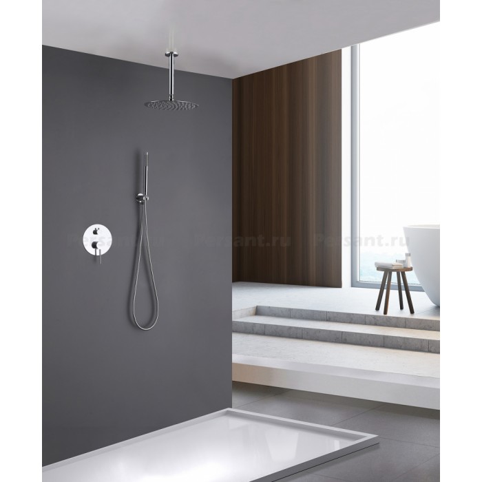 Душевой комплект Abber Emotion AF8821 скрытого монтажа без излива, хром