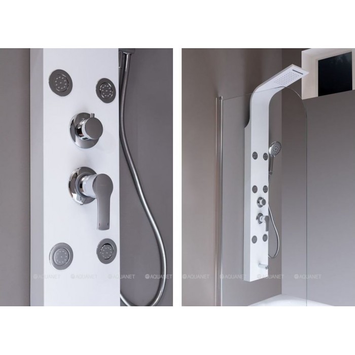 Душевая панель Aquanet Galaxy White AP40-03 белая матовая
