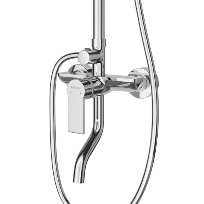 Душевая стойка BelBagno Aurora AURORA-VSCM-CRM хром