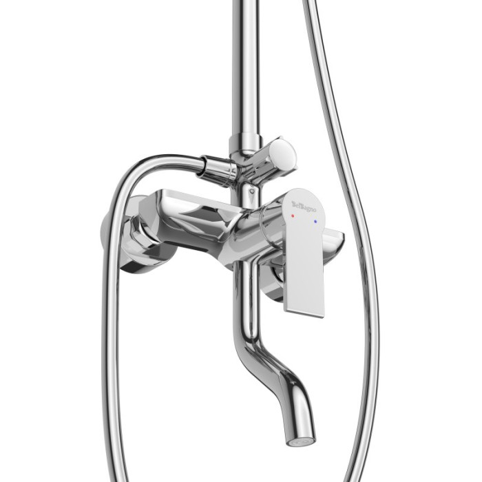 Душевая стойка BelBagno Aurora AURORA-VSCM-CRM хром