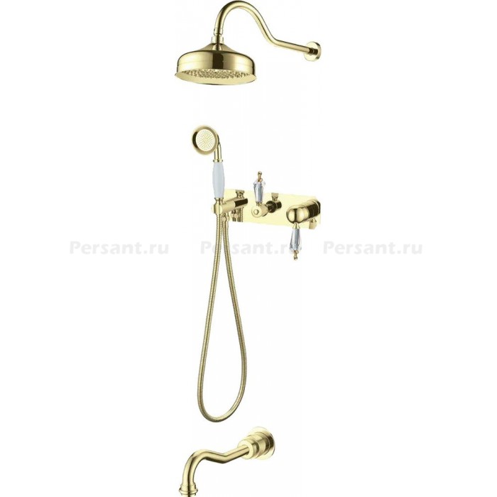 Душевой комплект Boheme Imperiale Ripresa 328 золото глянцевое