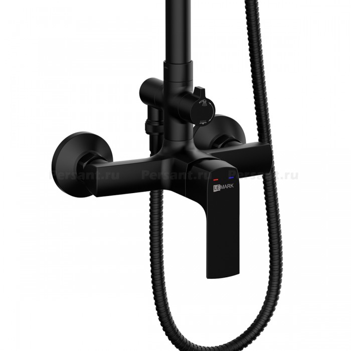 Душевая стойка Lemark Ursus LM7260BL черная матовая