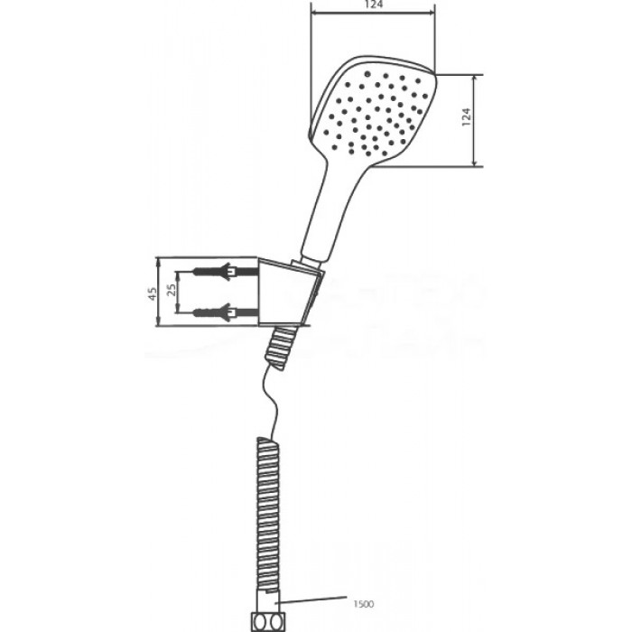 Душевой гарнитур Paini Pescara PSCR131 хром