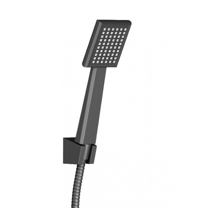 Душевой комплект Timo Tetra-thermo SX-0199/03SM с термостатом, черный матовый